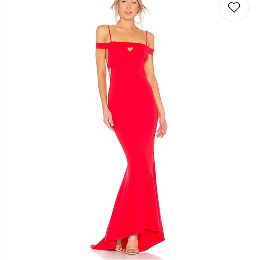 Lovers + Friends Cece Gown in Red Rose